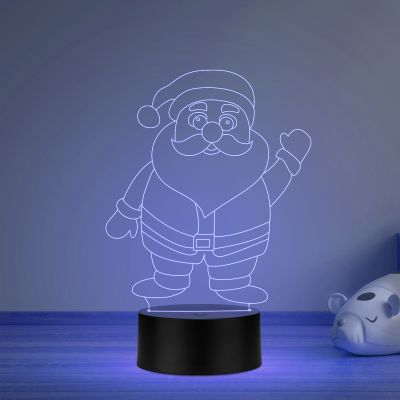 Santa Claus Led Night lamp 16 Color Changing Light & Remote Control Gift for Christmas